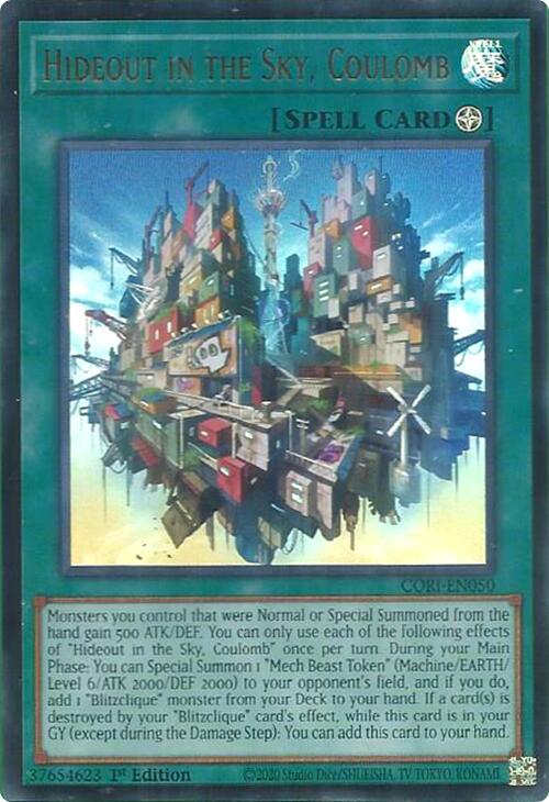 Hideout in the Sky, Coulomb [CORI-EN050] Ultra Rare | Shuffle n Cut Hobbies & Games