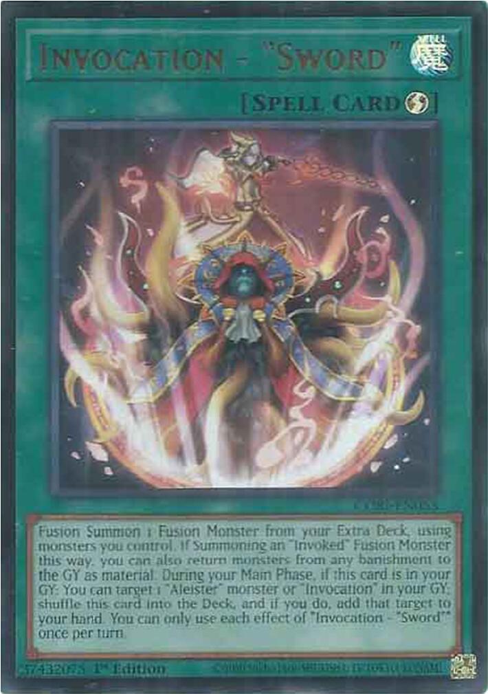 Invocation - "Sword" [CORI-EN053] Ultra Rare | Shuffle n Cut Hobbies & Games