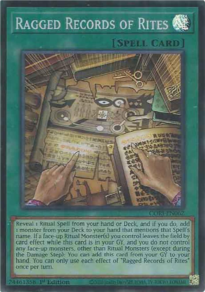 Ragged Records of Rites [CORI-EN062] Super Rare | Shuffle n Cut Hobbies & Games