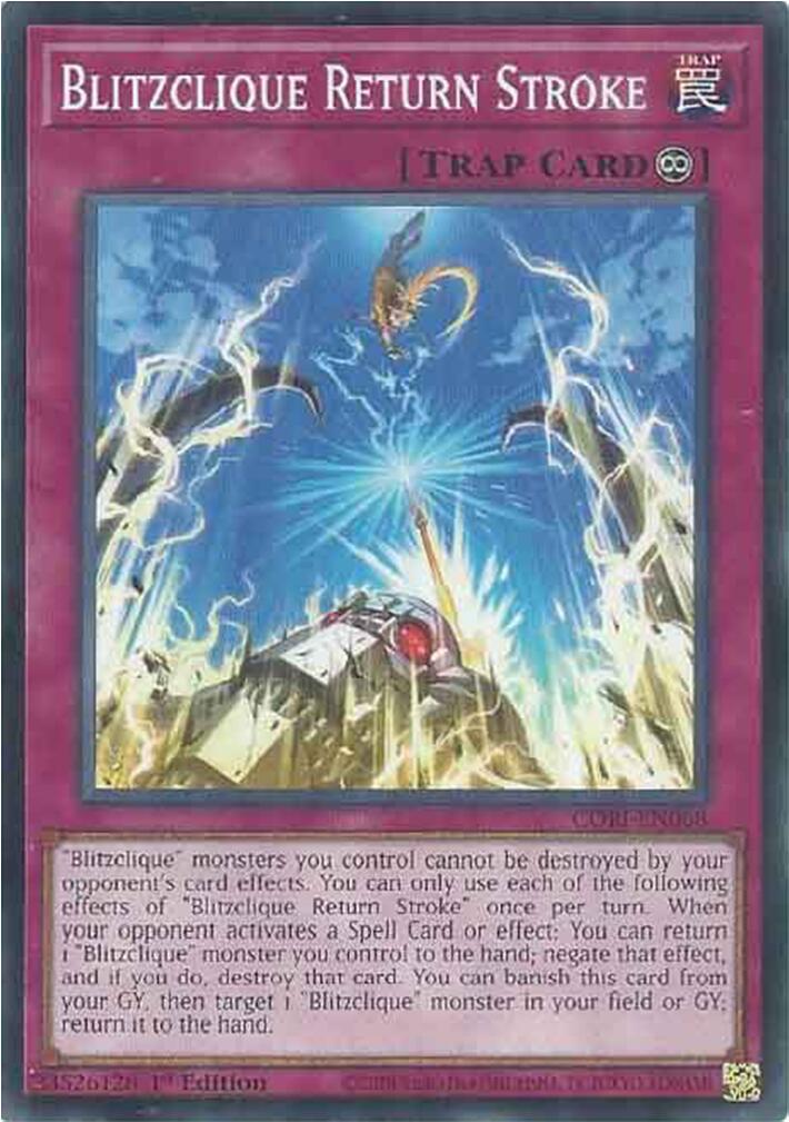 Blitzclique Return Stroke [CORI-EN068] Common | Shuffle n Cut Hobbies & Games