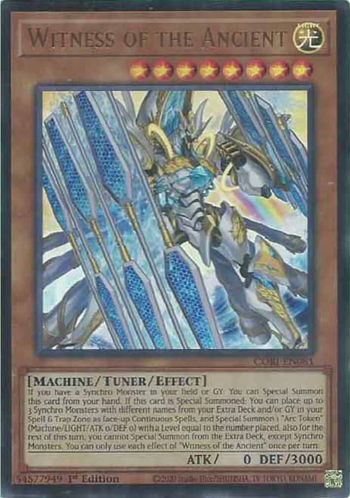 Witness of the Ancient [CORI-EN081] Ultra Rare | Shuffle n Cut Hobbies & Games