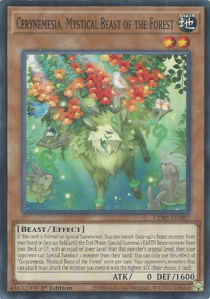 Cerynemesia, Mystical Beast of the Forest [CORI-EN087] Common | Shuffle n Cut Hobbies & Games