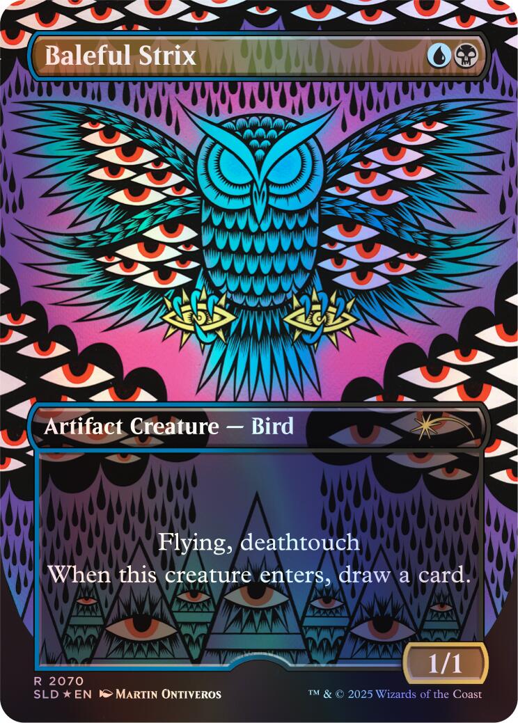 Baleful Strix (2070) (Rainbow Foil) [Secret Lair Drop Series] | Shuffle n Cut Hobbies & Games