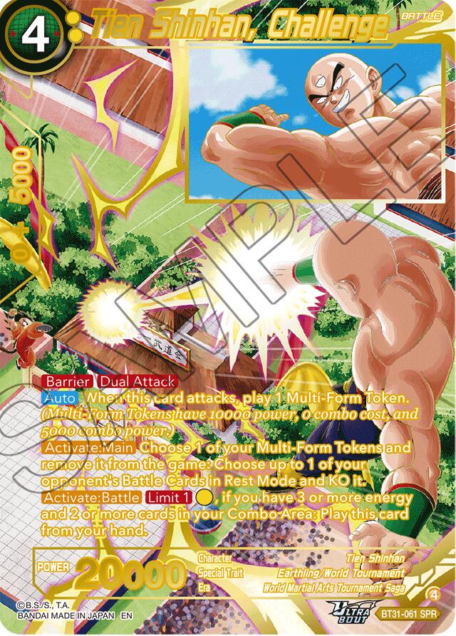 Tien Shinhan, Challenge (SPR) (BT31-061) [Impact Beyond Dimensions] | Shuffle n Cut Hobbies & Games