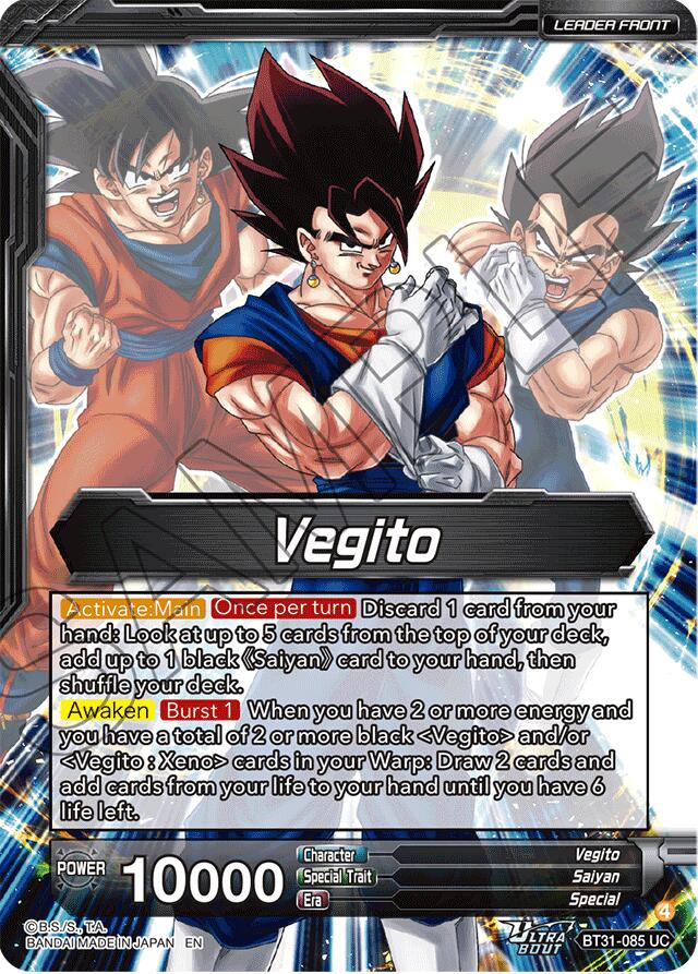 Vegito // SSB Vegito, Ultimate Power (SLR) (BT31-085) [Impact Beyond Dimensions] | Shuffle n Cut Hobbies & Games