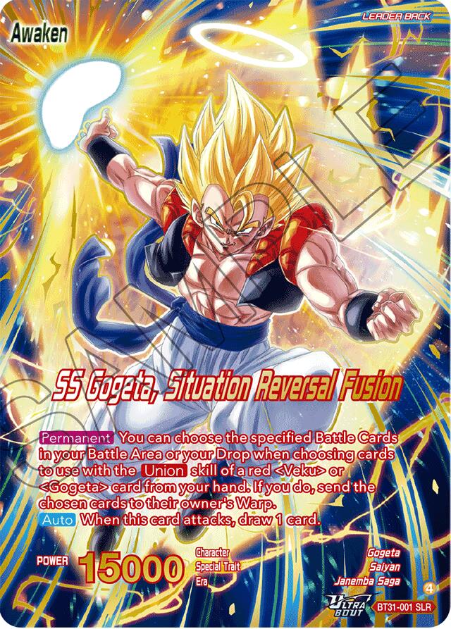 Son Goku & Vegeta // SS Gogeta, Situation Reversal Fusion (SLR) (BT31-001) [Impact Beyond Dimensions] | Shuffle n Cut Hobbies & Games