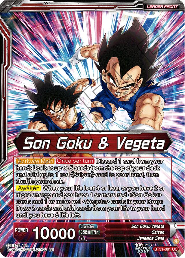 Son Goku & Vegeta // SS Gogeta, Situation Reversal Fusion (SLR) (BT31-001) [Impact Beyond Dimensions] | Shuffle n Cut Hobbies & Games