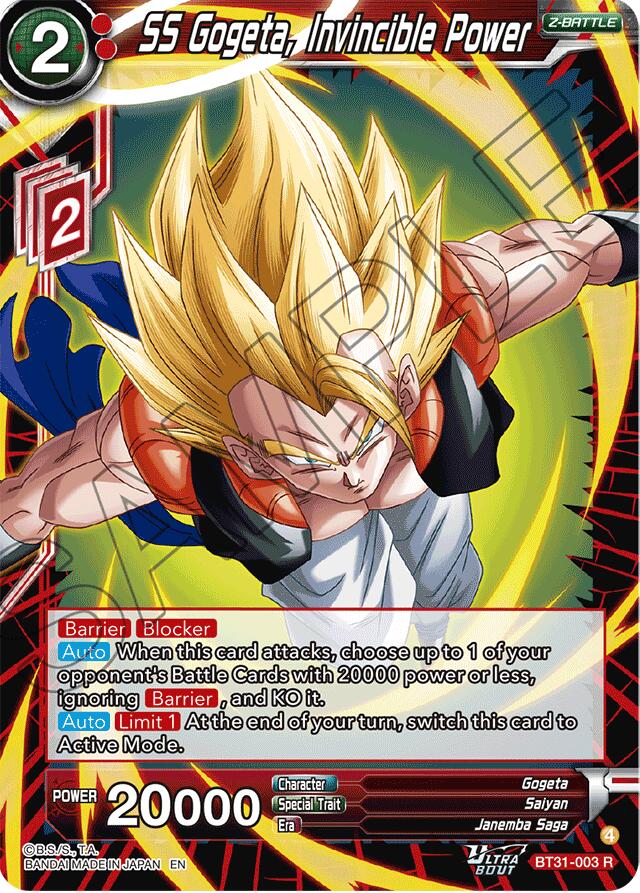 SS Gogeta, Invincible Power (BT31-003) [Impact Beyond Dimensions] | Shuffle n Cut Hobbies & Games