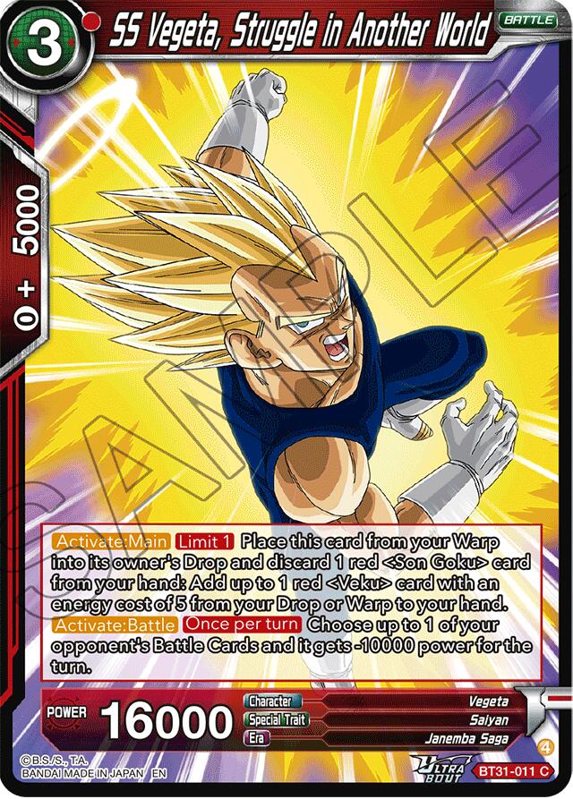 SS Vegeta, Struggle in Another World (BT31-011) [Impact Beyond Dimensions] | Shuffle n Cut Hobbies & Games