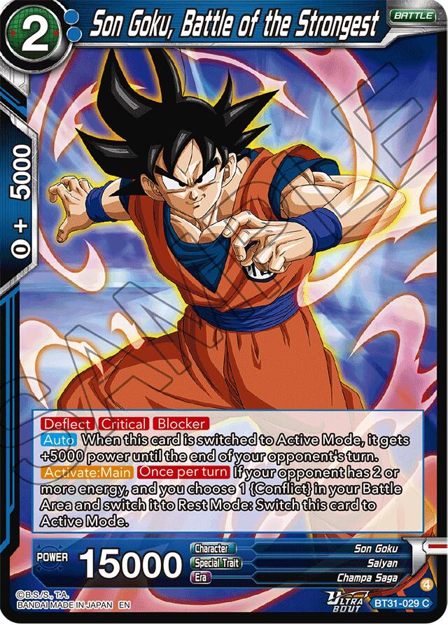 Son Goku, Battle of the Strongest (BT31-029) [Impact Beyond Dimensions] | Shuffle n Cut Hobbies & Games