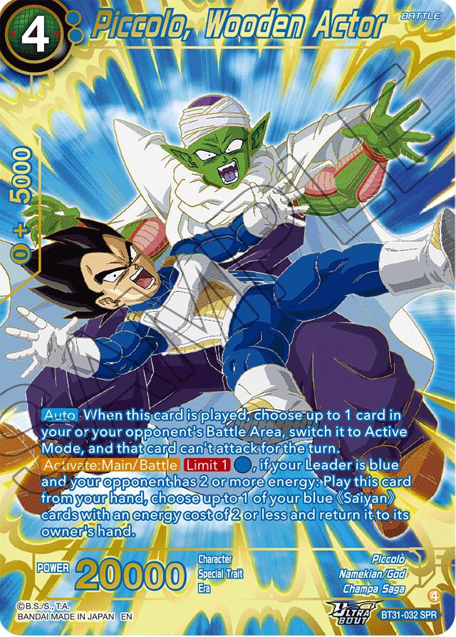 Piccolo, Wooden Actor (SPR) (BT31-032) [Impact Beyond Dimensions] | Shuffle n Cut Hobbies & Games