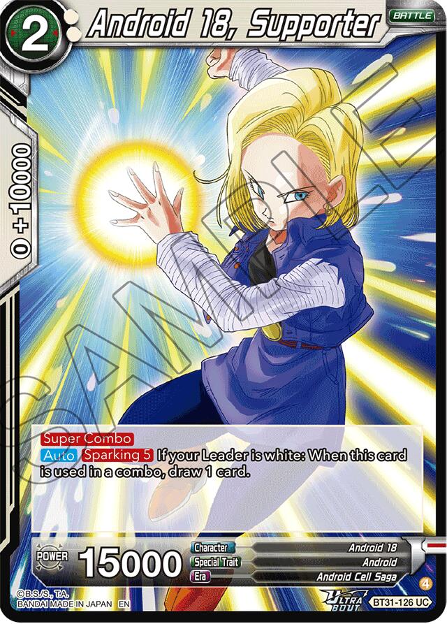 Android 18, Supporter (BT31-126) [Impact Beyond Dimensions] | Shuffle n Cut Hobbies & Games