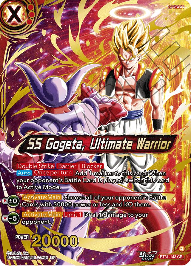 SS Gogeta, Ultimate Warrior (BT31-143) [Impact Beyond Dimensions] | Shuffle n Cut Hobbies & Games