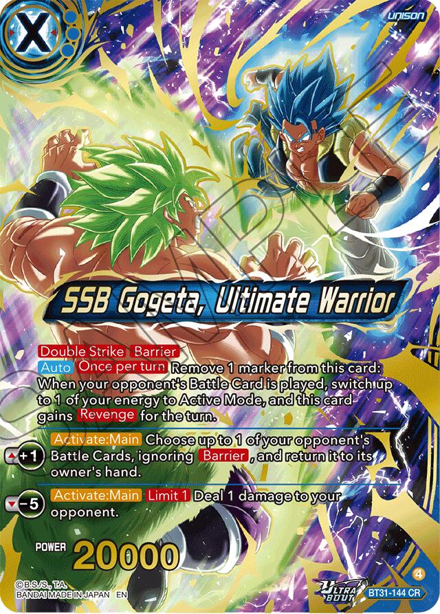 SSB Gogeta, Ultimate Warrior (BT31-144) [Impact Beyond Dimensions] | Shuffle n Cut Hobbies & Games