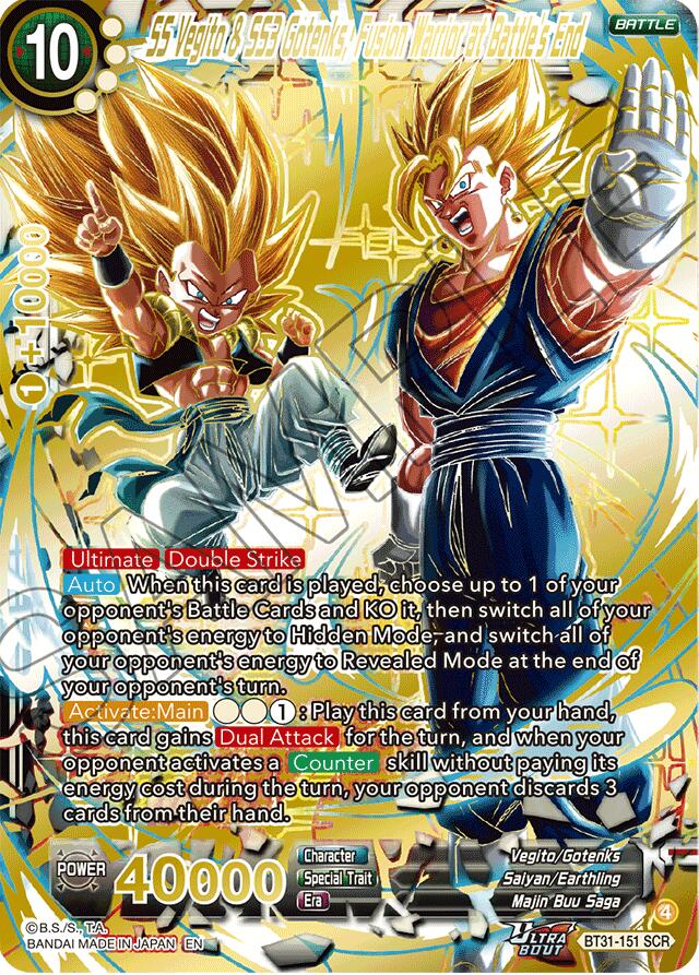 SS Vegito & SS3 Gotenks, Fusion Warrior at Battle's End (SCR) (BT31-151) [Impact Beyond Dimensions] | Shuffle n Cut Hobbies & Games
