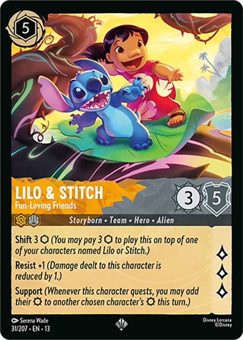 Lilo & Stitch - Fun-Loving Friends (31/204) [Attack of the Vine!] | Shuffle n Cut Hobbies & Games
