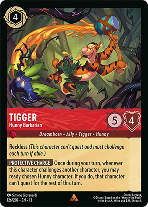 Tigger - Hunny Barbarian (126/204) [Attack of the Vine!] | Shuffle n Cut Hobbies & Games