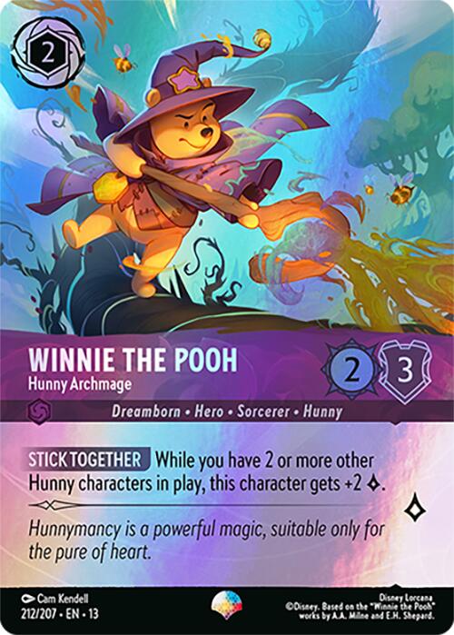 Winnie the Pooh - Hunny Archmage (Epic) (212/204) [Attack of the Vine!] | Shuffle n Cut Hobbies & Games