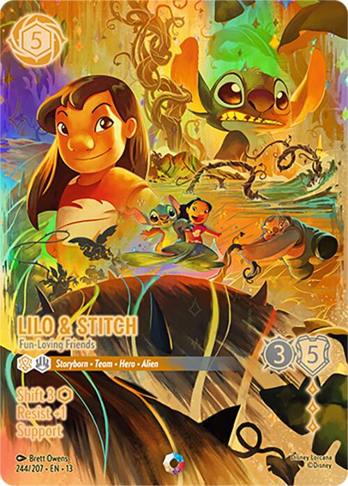 Lilo & Stitch - Fun-Loving Friends (Iconic) (244/204) [Attack of the Vine!] | Shuffle n Cut Hobbies & Games