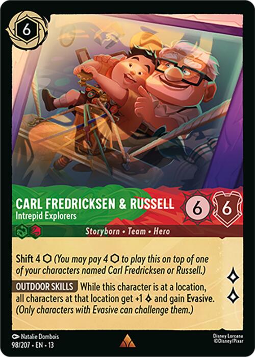 Carl Fredricksen & Russell - Intrepid Explorers (98/204) [Attack of the Vine!] | Shuffle n Cut Hobbies & Games