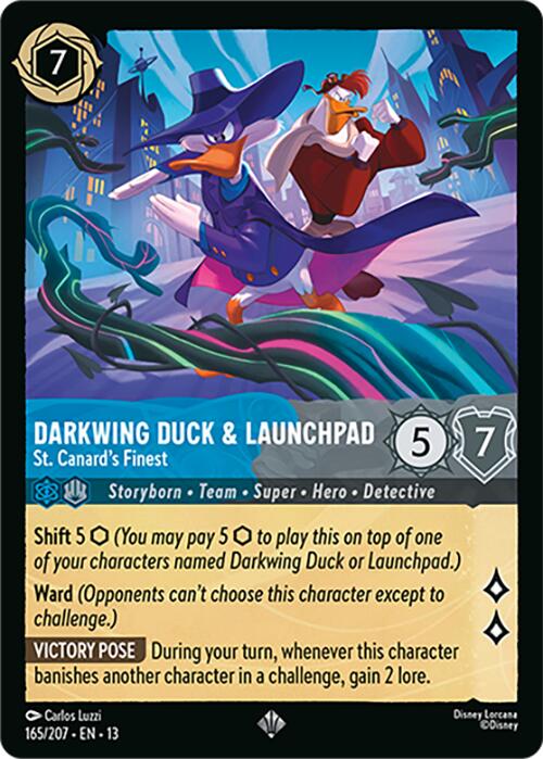 Darkwing Duck & Launchpad - St. Canard's Finest (165/204) [Attack of the Vine!] | Shuffle n Cut Hobbies & Games