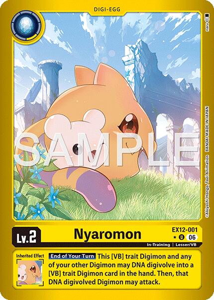 Nyaromon [EX12-001] (Limited Foil) [Digital World Shambala] | Shuffle n Cut Hobbies & Games