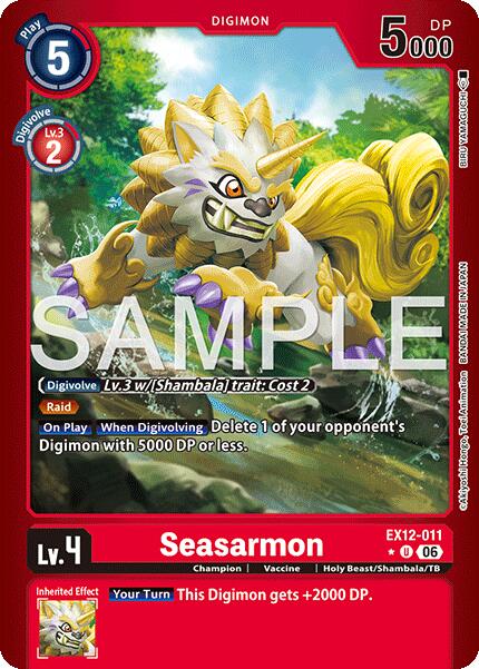 Seasarmon [EX12-011] (Limited Foil) [Digital World Shambala] | Shuffle n Cut Hobbies & Games