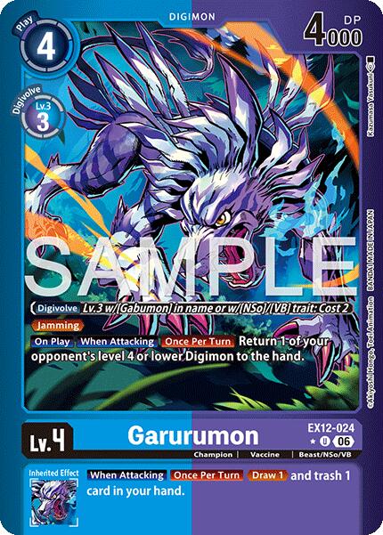 Garurumon [EX12-024] (Limited Foil) [Digital World Shambala] | Shuffle n Cut Hobbies & Games