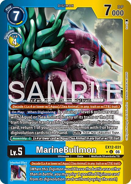 MarineBullmon [EX12-031] (Limited Foil) [Digital World Shambala] | Shuffle n Cut Hobbies & Games