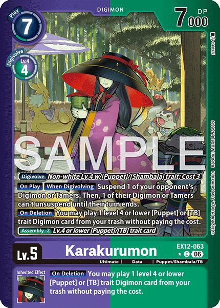 Karakurumon [EX12-063] (Limited Foil) [Digital World Shambala] | Shuffle n Cut Hobbies & Games