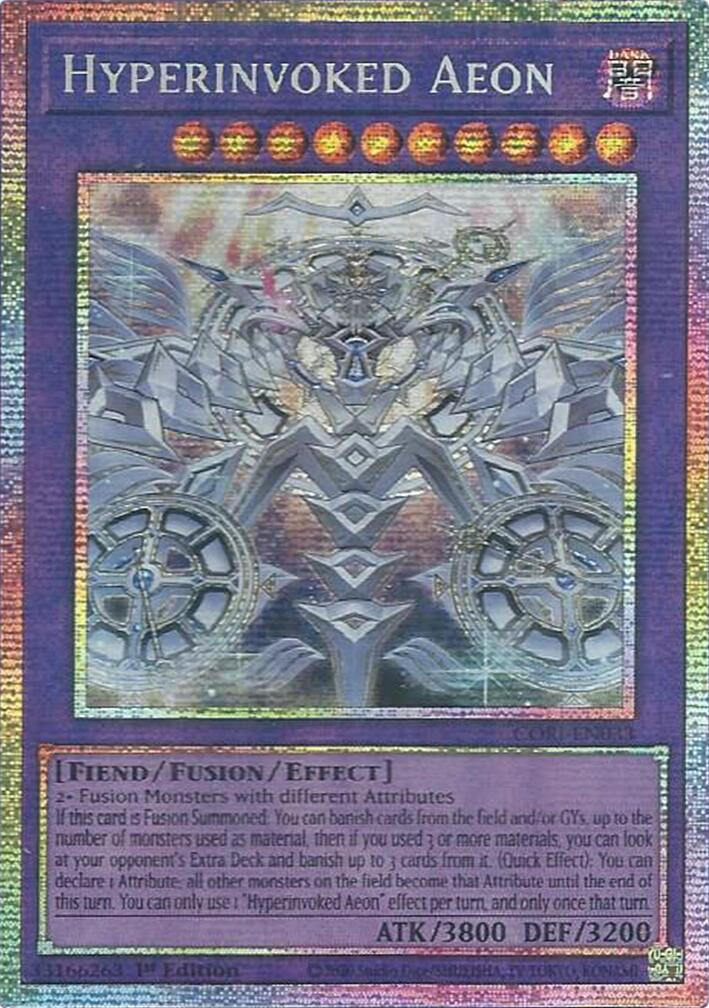 Hyperinvoked Aeon (Starlight Rare) [CORI-EN033] Starlight Rare | Shuffle n Cut Hobbies & Games