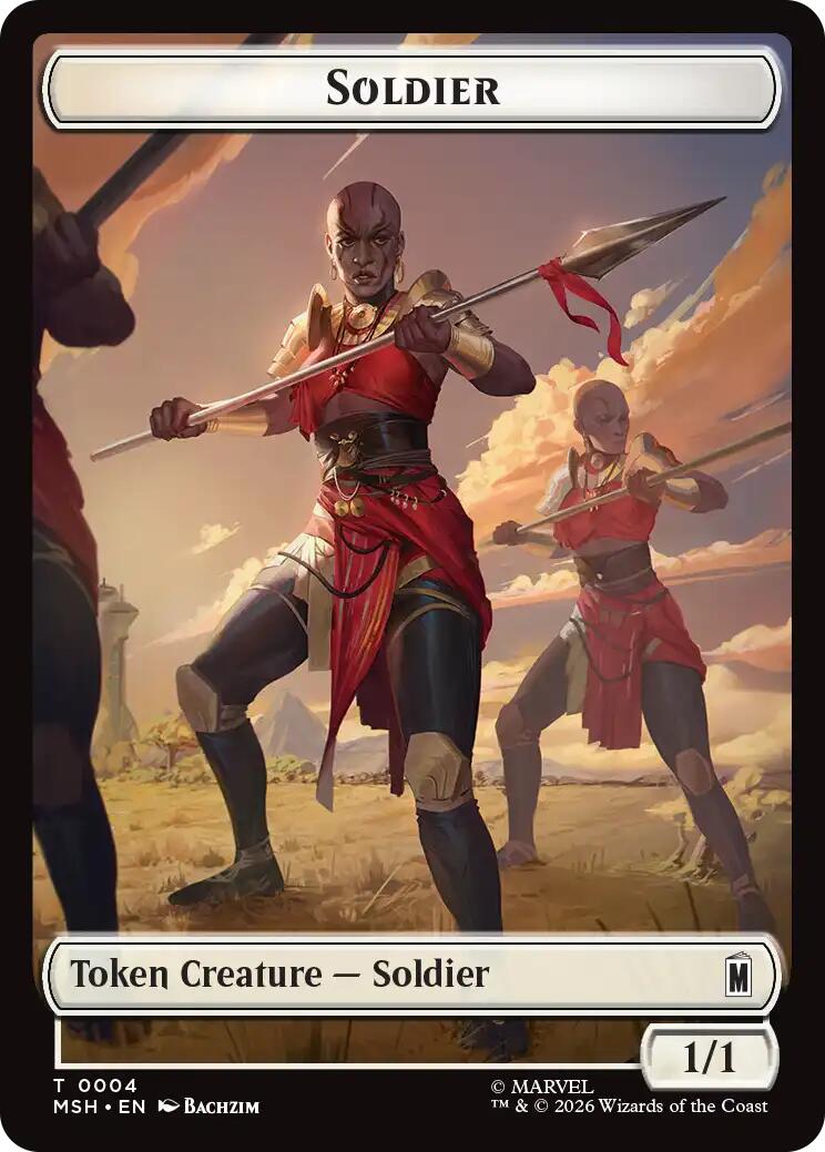 Soldier // Goat Double-Sided Token [Marvel Super Heroes Commander Tokens] | Shuffle n Cut Hobbies & Games