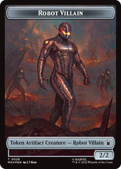 Villain // Robot Villain Double-Sided Token (025//026) (Surge Foil) [Marvel Super Heroes Tokens] | Shuffle n Cut Hobbies & Games