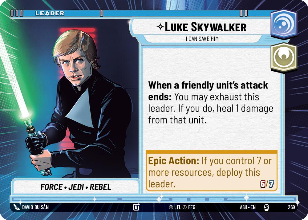 Luke Skywalker - I Can Save Him (269) (Hyperspace) (269) [Ashes of the Empire] | Shuffle n Cut Hobbies & Games