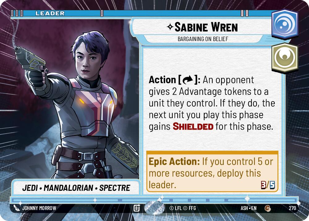 Sabine Wren - Bargaining on Belief (270) (Hyperspace) (270) [Ashes of the Empire] | Shuffle n Cut Hobbies & Games