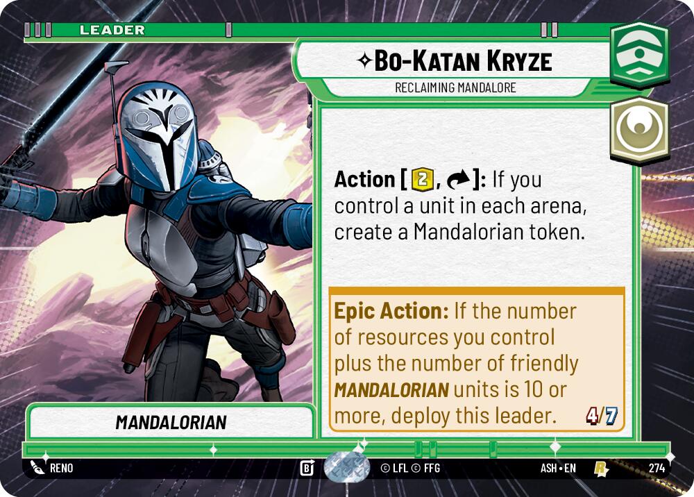 Bo-Katan Kryze - Reclaiming Mandalore (274) (Hyperspace) (274) [Ashes of the Empire] | Shuffle n Cut Hobbies & Games