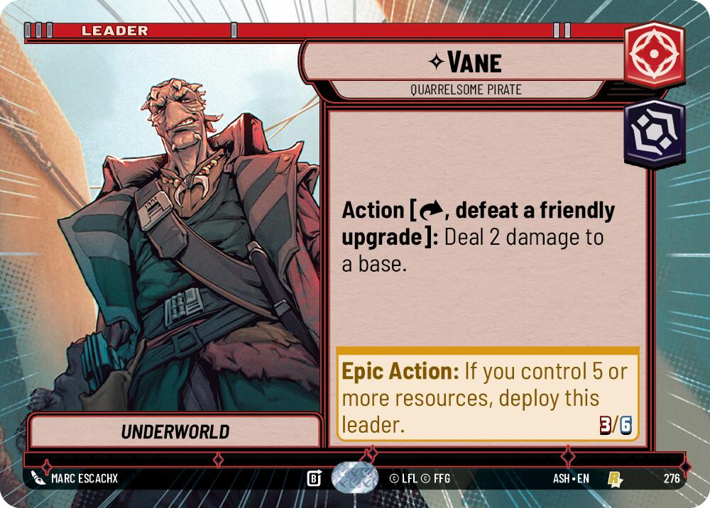 Vane - Quarrelsome Pirate (276) (Hyperspace) (276) [Ashes of the Empire] | Shuffle n Cut Hobbies & Games
