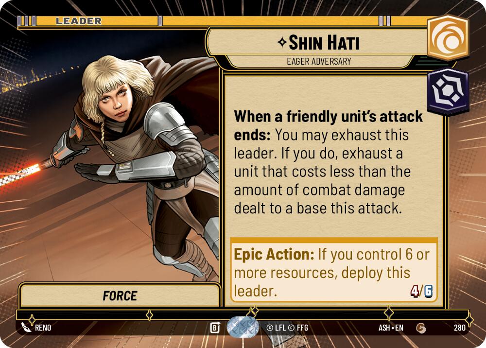 Shin Hati - Eager Adversary (280) (Hyperspace) (280) [Ashes of the Empire] | Shuffle n Cut Hobbies & Games