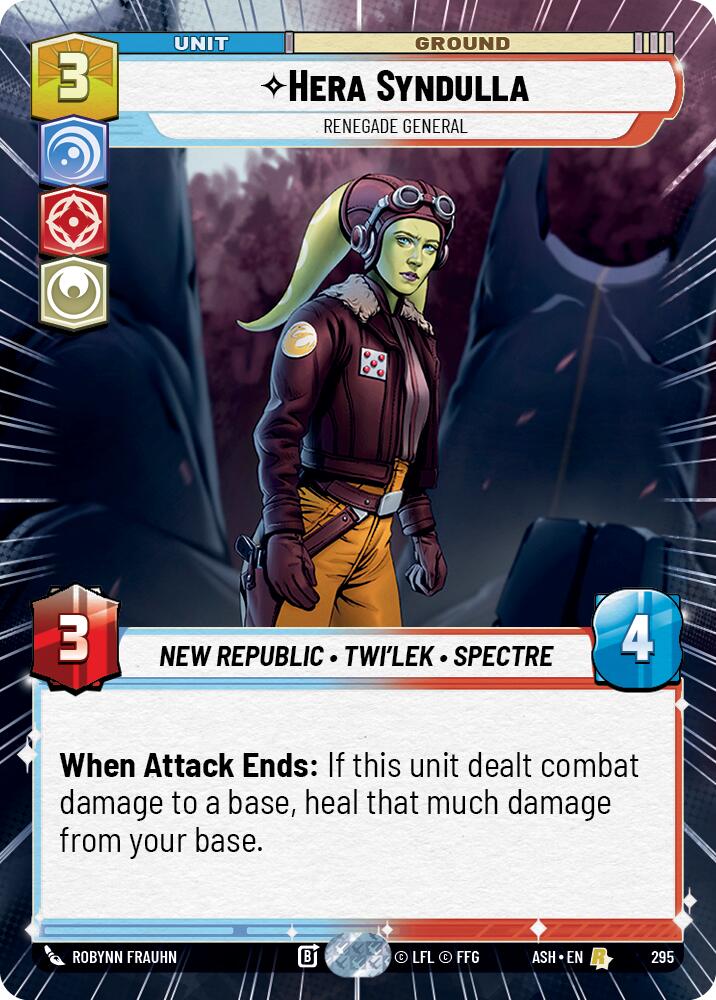 Hera Syndulla - Renegade General (295) (Hyperspace) (295) [Ashes of the Empire] | Shuffle n Cut Hobbies & Games