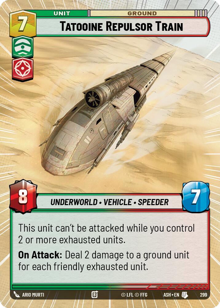 Tatooine Repulsor Train (299) (Hyperspace) (299) [Ashes of the Empire] | Shuffle n Cut Hobbies & Games