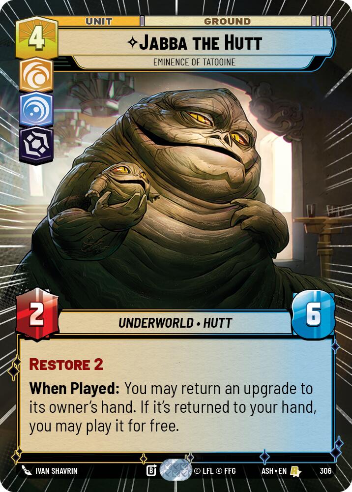 Jabba the Hutt - Eminence of Tatooine (306) (Hyperspace) (306) [Ashes of the Empire] | Shuffle n Cut Hobbies & Games