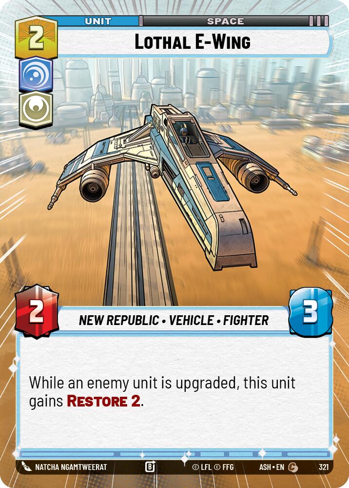 Lothal E-Wing (321) (Hyperspace) (321) [Ashes of the Empire] | Shuffle n Cut Hobbies & Games