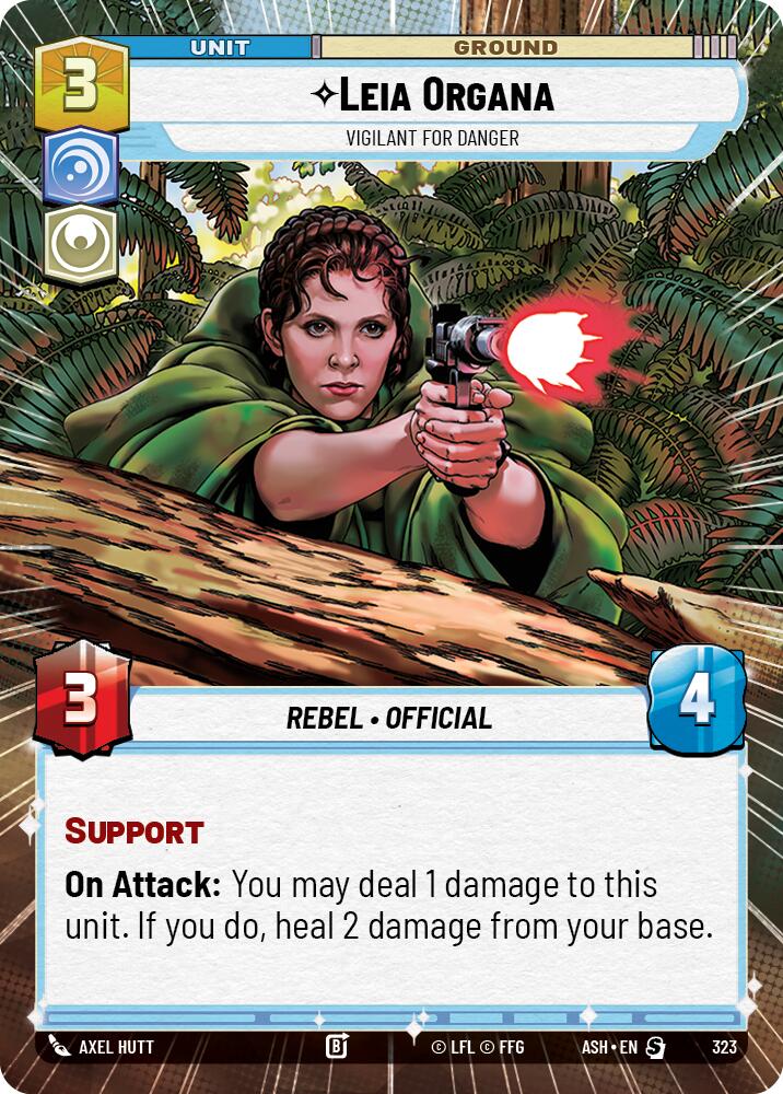 Leia Organa - Vigilant for Danger (323) (Hyperspace) (323) [Ashes of the Empire] | Shuffle n Cut Hobbies & Games