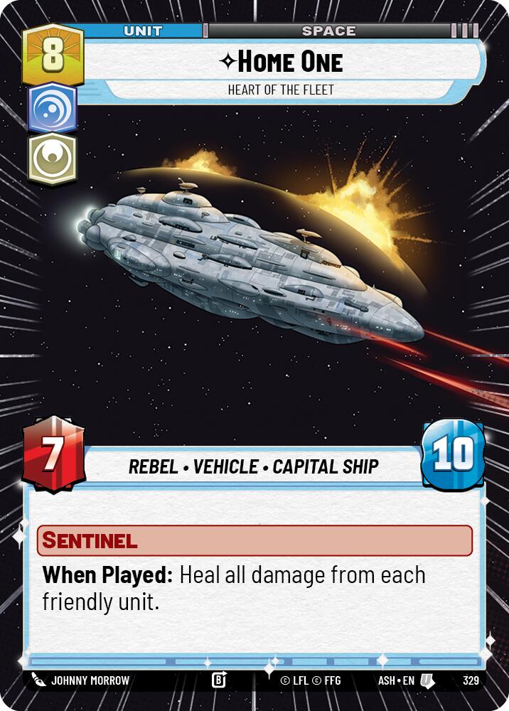 Home One - Heart of the Fleet (329) (Hyperspace) (329) [Ashes of the Empire] | Shuffle n Cut Hobbies & Games