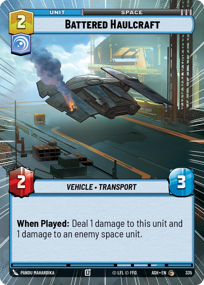Battered Haulcraft (335) (Hyperspace) (335) [Ashes of the Empire] | Shuffle n Cut Hobbies & Games