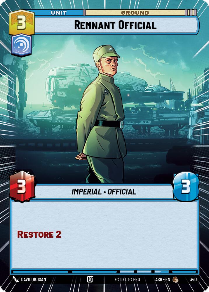 Remnant Official (340) (Hyperspace) (340) [Ashes of the Empire] | Shuffle n Cut Hobbies & Games