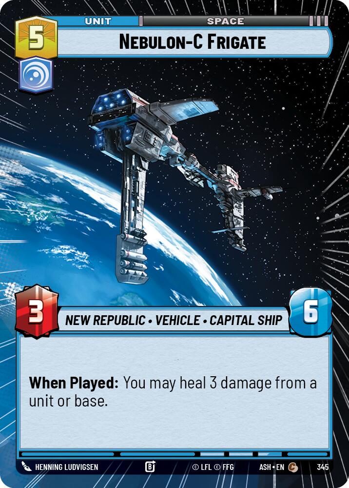 Nebulon-C Frigate (345) (Hyperspace) (345) [Ashes of the Empire] | Shuffle n Cut Hobbies & Games
