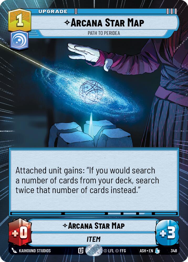 Arcana Star Map - Path to Peridea (348) (Hyperspace) (348) [Ashes of the Empire] | Shuffle n Cut Hobbies & Games