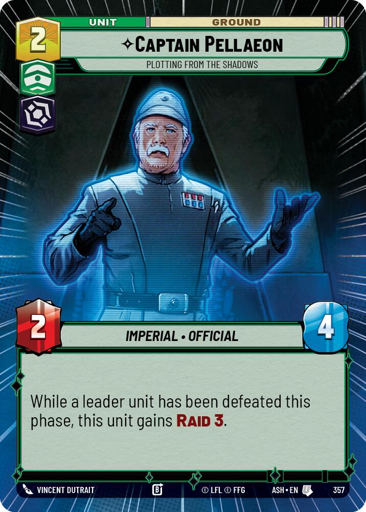 Captain Pellaeon - Plotting from the Shadows (357) (Hyperspace) (357) [Ashes of the Empire] | Shuffle n Cut Hobbies & Games