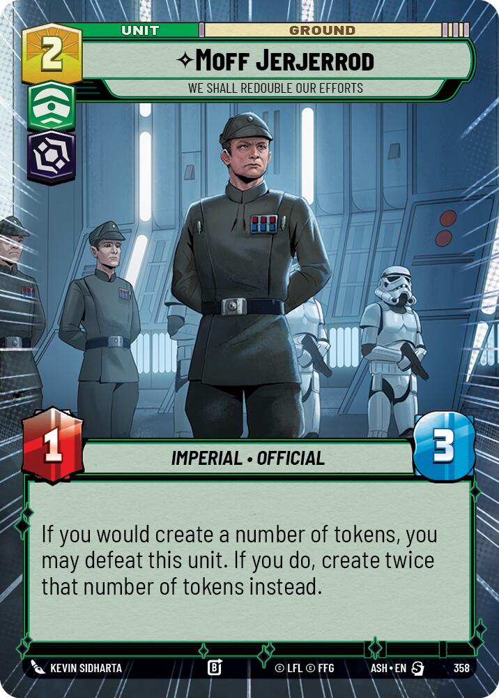 Moff Jerjerrod - We Shall Redouble Our Efforts (358) (Hyperspace) (358) [Ashes of the Empire] | Shuffle n Cut Hobbies & Games